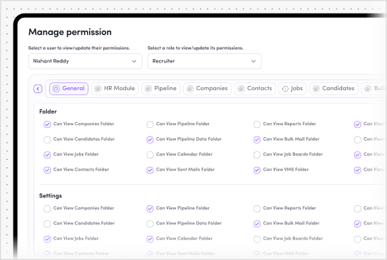 Permissions Control Interface